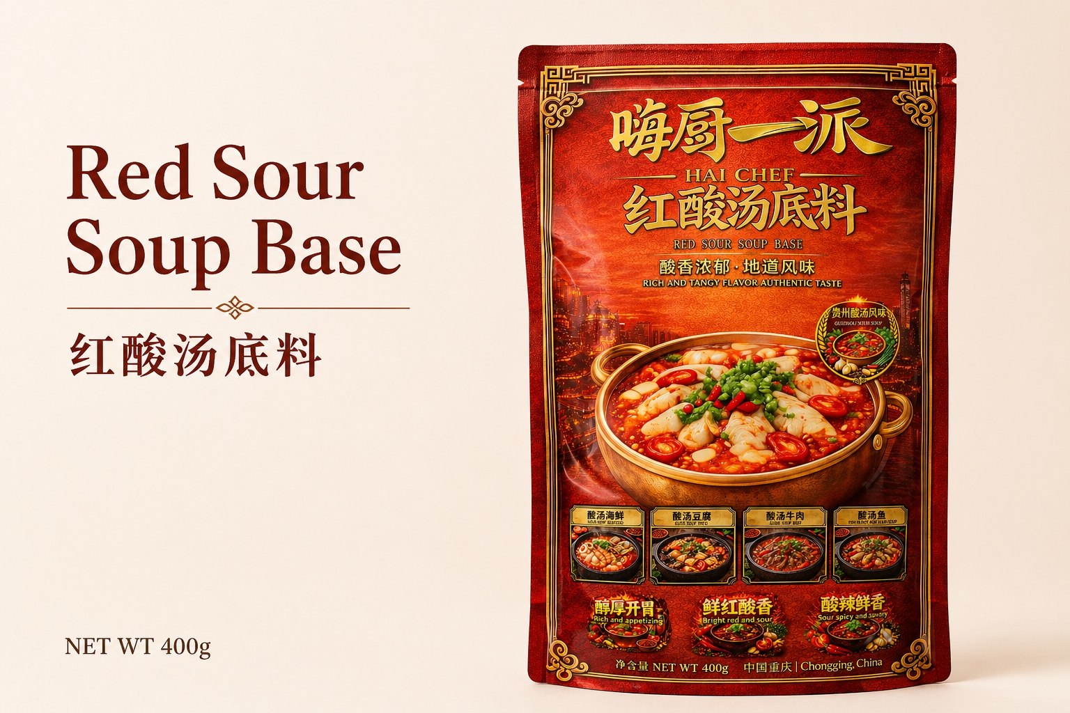Supermarket Guizhou Sour Soup Hot Pot Base