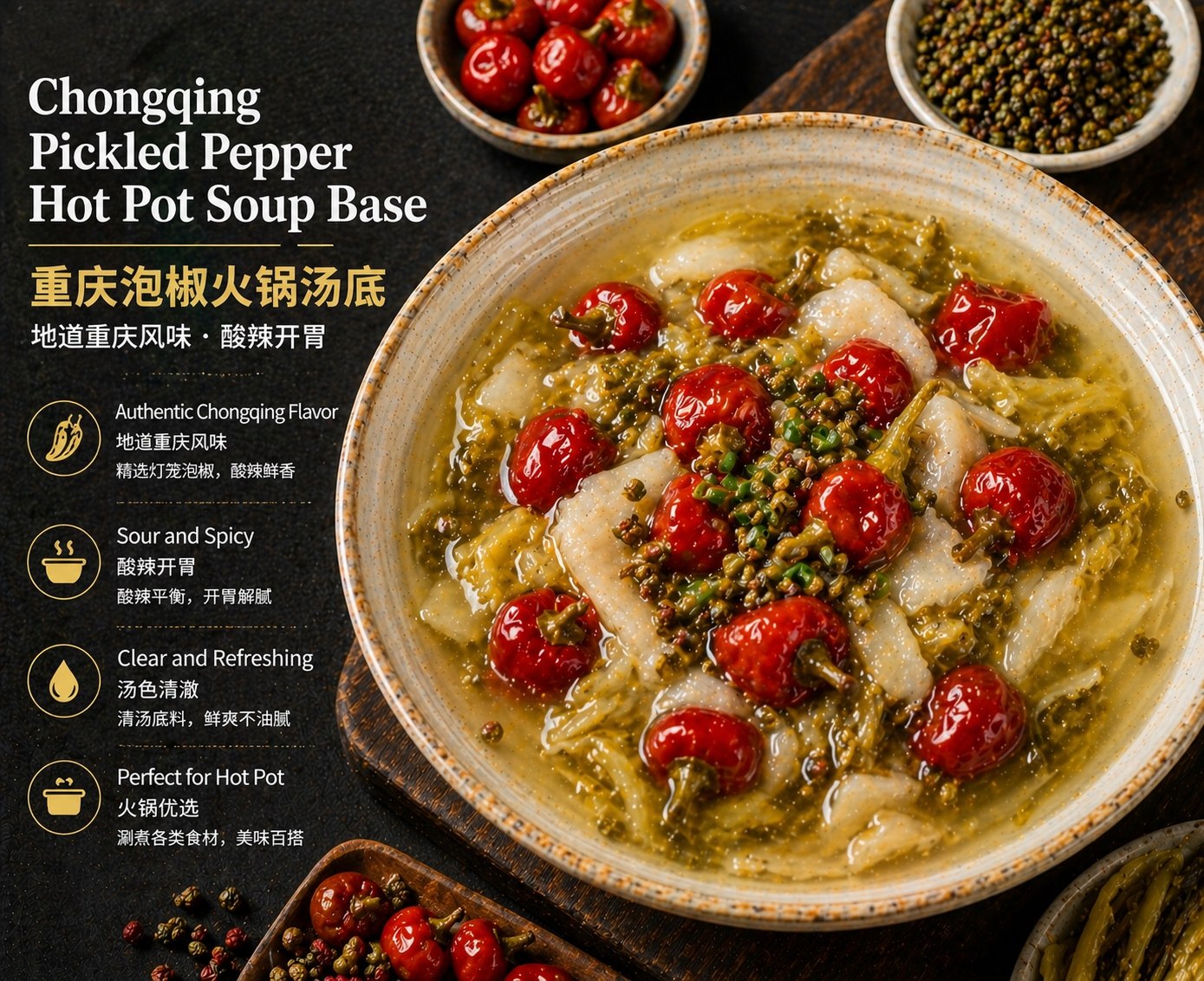 Chongqing Pickled Pepper Hot Pot Soup Base