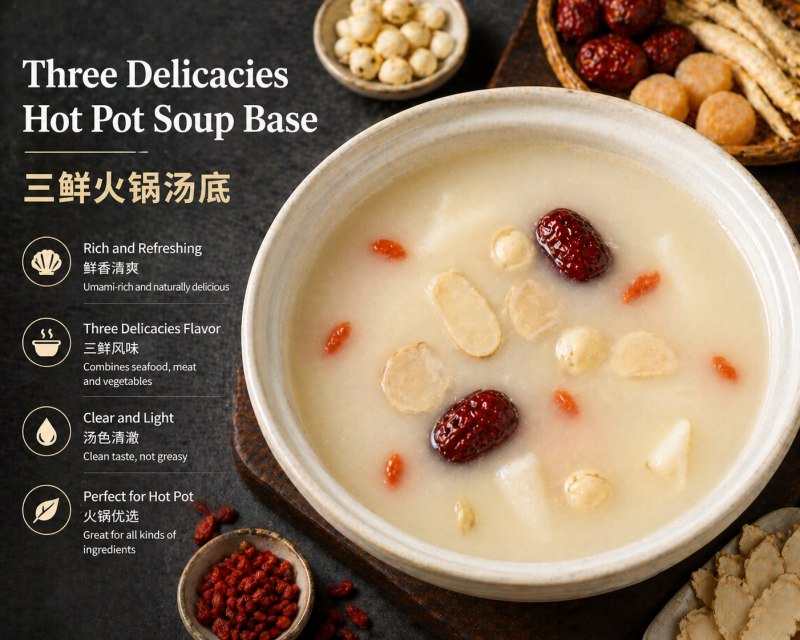 Three Delicacies Hot Pot Soup Base