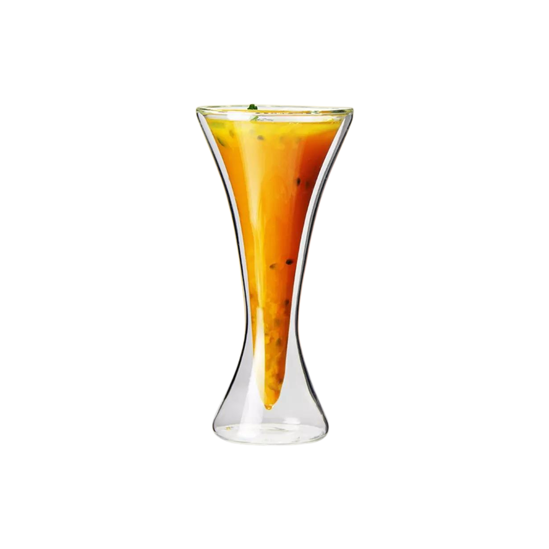 Martini Clear Cocktail Glasses Insulated Double Walled Martini Glasses