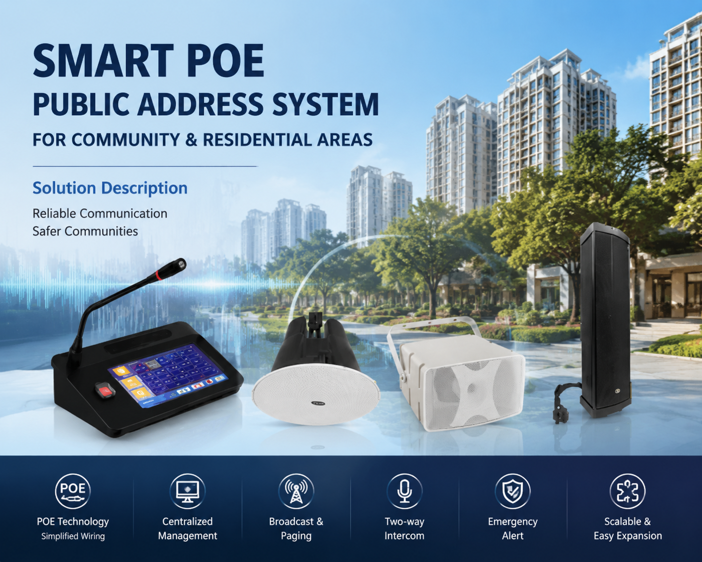FYB Smart POE Public Address System