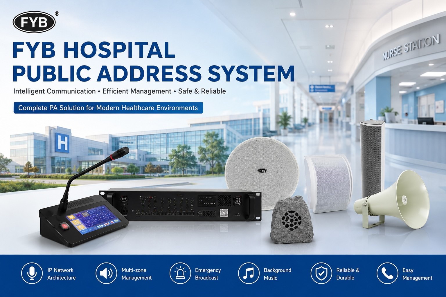 FYB Hospital Public Address System Solution
