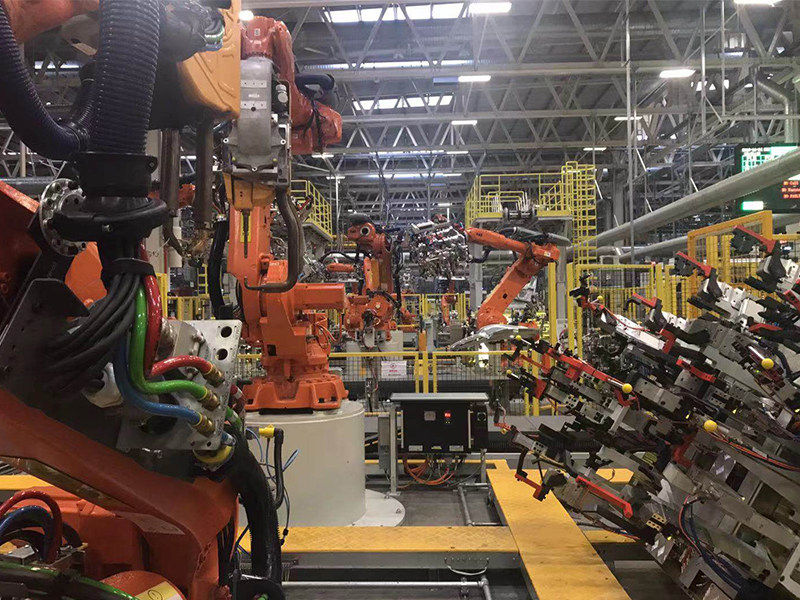 某汽车厂工业机器人总装线项目