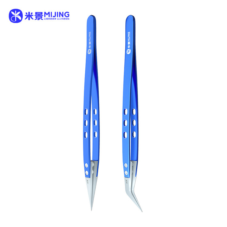 MIJING Ceramic tweezers (straight/curved)