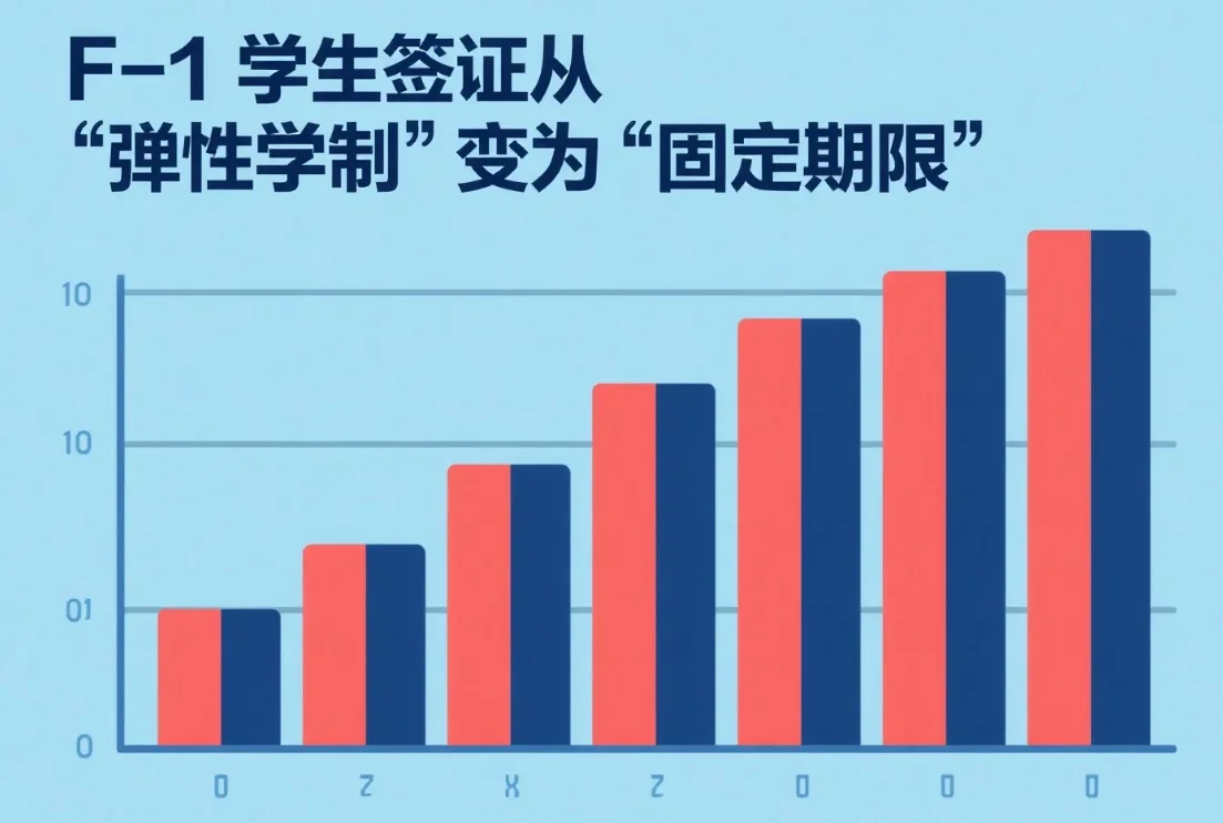 【腾飞移民】美国F-1签证重大变革:2025年起实施“固定期限”，4年未完成学业恐将失合法身份!