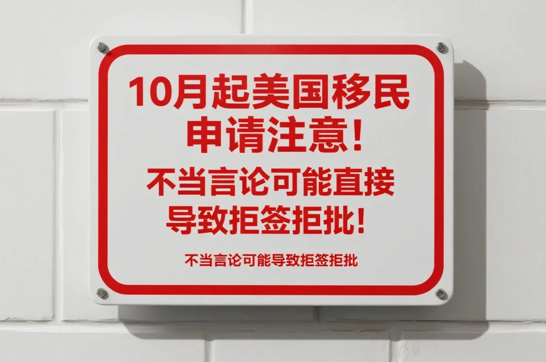 【腾飞移民】10月起美国移民申请注意！“反美”“反犹”言论可能直接导致拒签拒批！