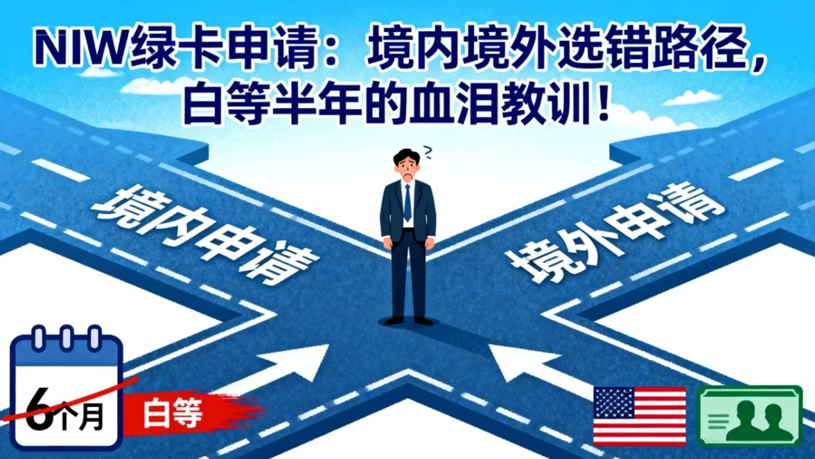 【腾飞移民】NIW绿卡申请：境内境外选错路径，白等半年的血泪教训！