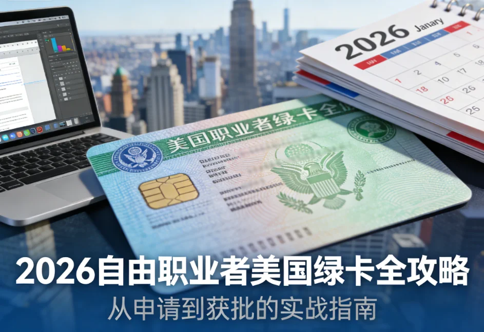 【腾飞移民】2026年自由职业者美国绿卡攻略！