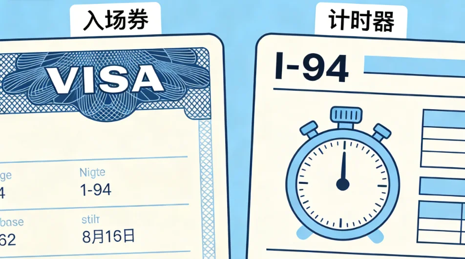 【腾飞移民】别再把签证有效期当停留期！I-94才是你的“合法计时器”，逾期一天也算非法滞留！