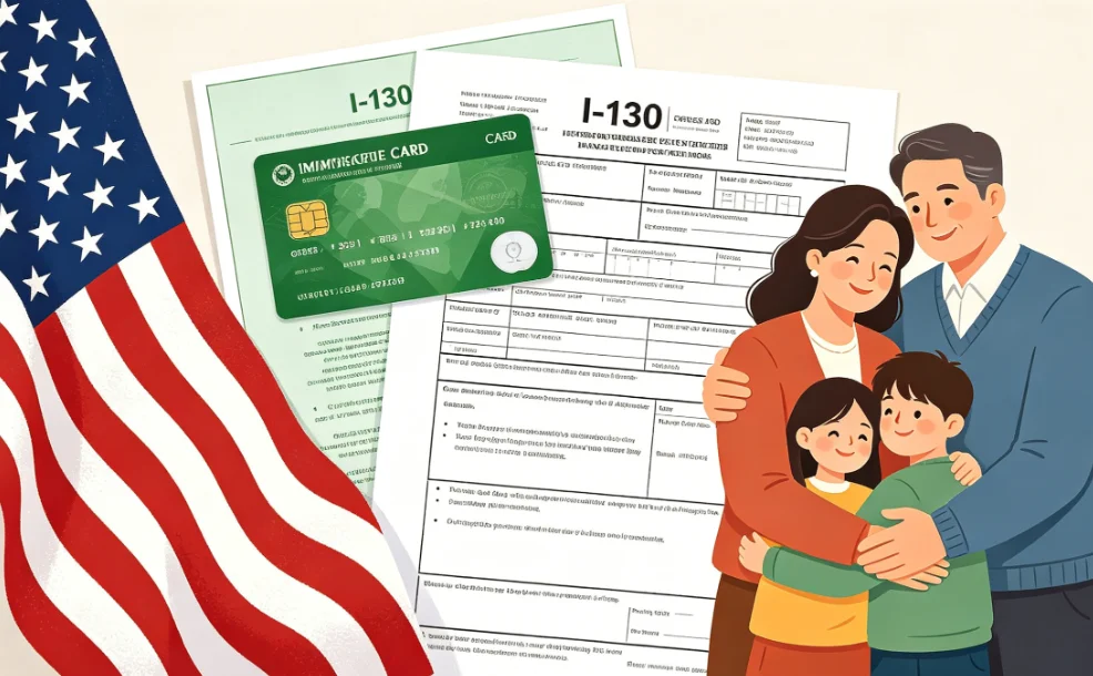 【腾飞移民】2026美国亲属移民：从I-130到绿卡到手指南