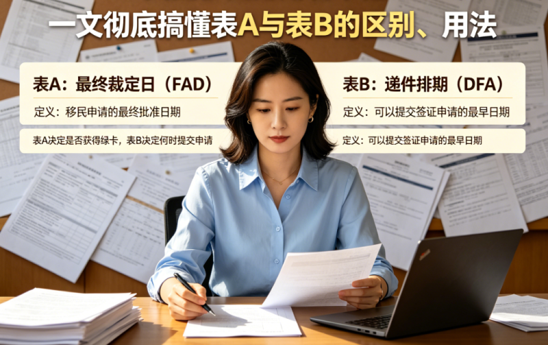 【腾飞移民】美国移民排期看不懂？一文彻底搞懂表A与表B的区别、用法与2026年最新实战规则