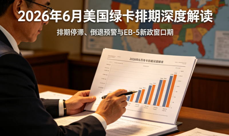 【腾飞移民】2026年6月美国绿卡排期深度解读：排期停滞、倒退预警与EB5新政窗口期