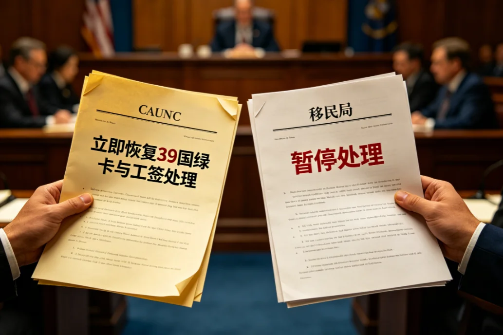 【腾飞移民】重磅！法院直接“叫板”移民局：立即恢复39国绿卡与工签处理！
