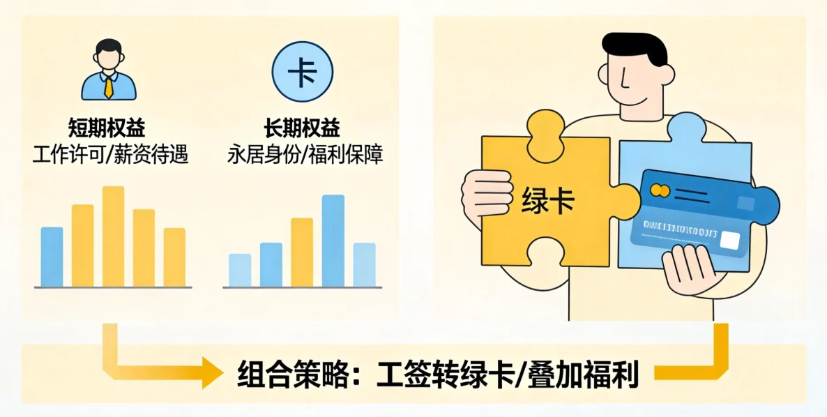 【腾飞移民】2026年润美身份配置指南：工签与绿卡的“组合拳”怎么打才最值钱？
