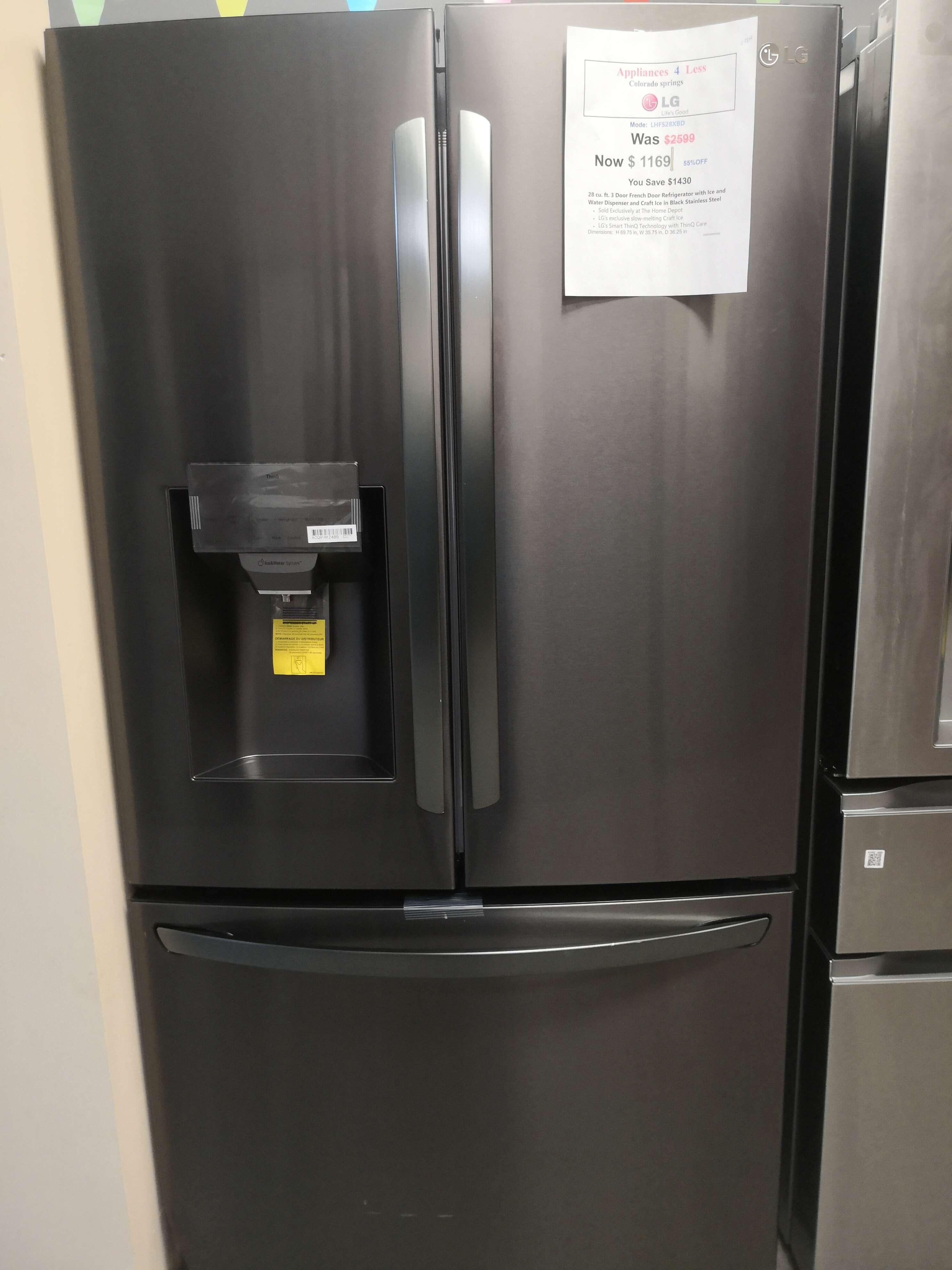 Lg refrigerator LHFS28XBD