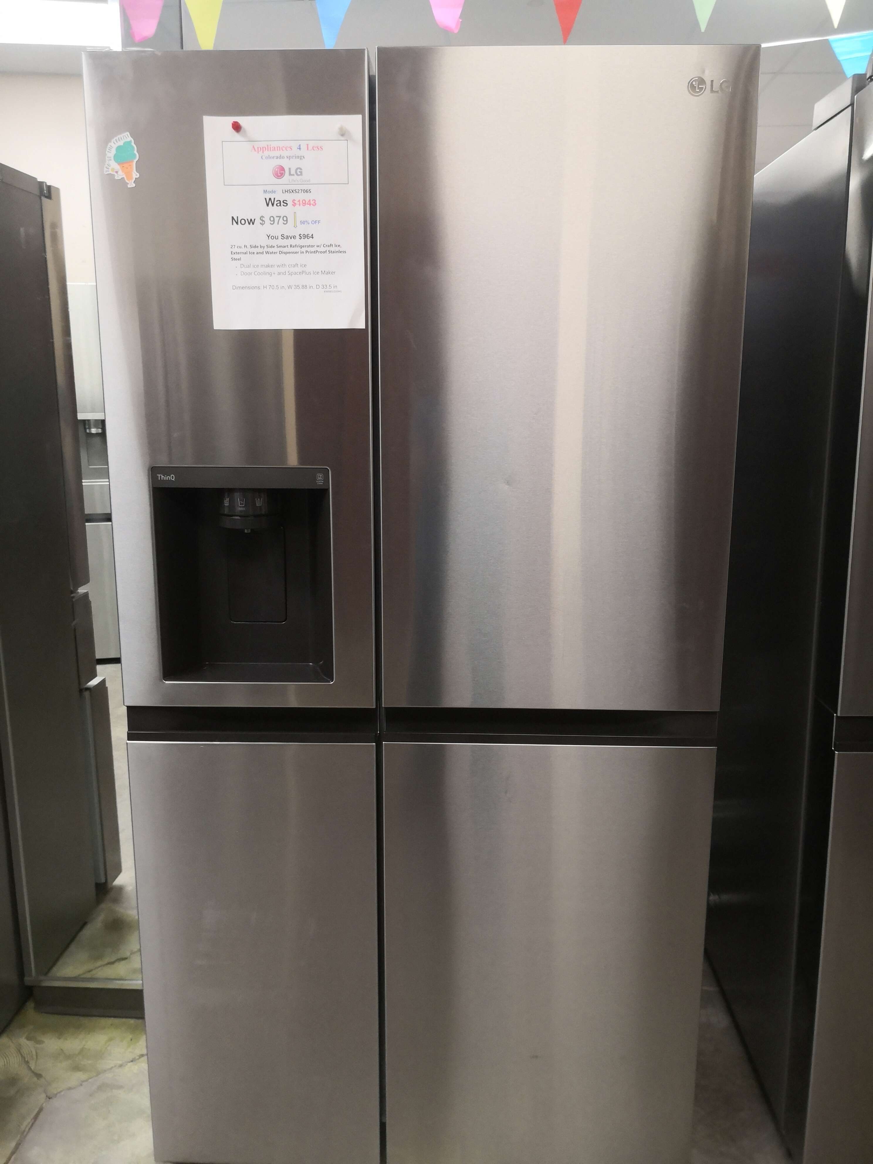 Lg refrigerator  LHSXS2706S