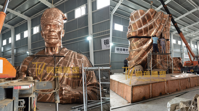 贝宁高18米国王雕像