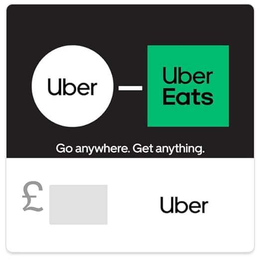 Uber Gift Card - UK Redemption - Delivered via Email