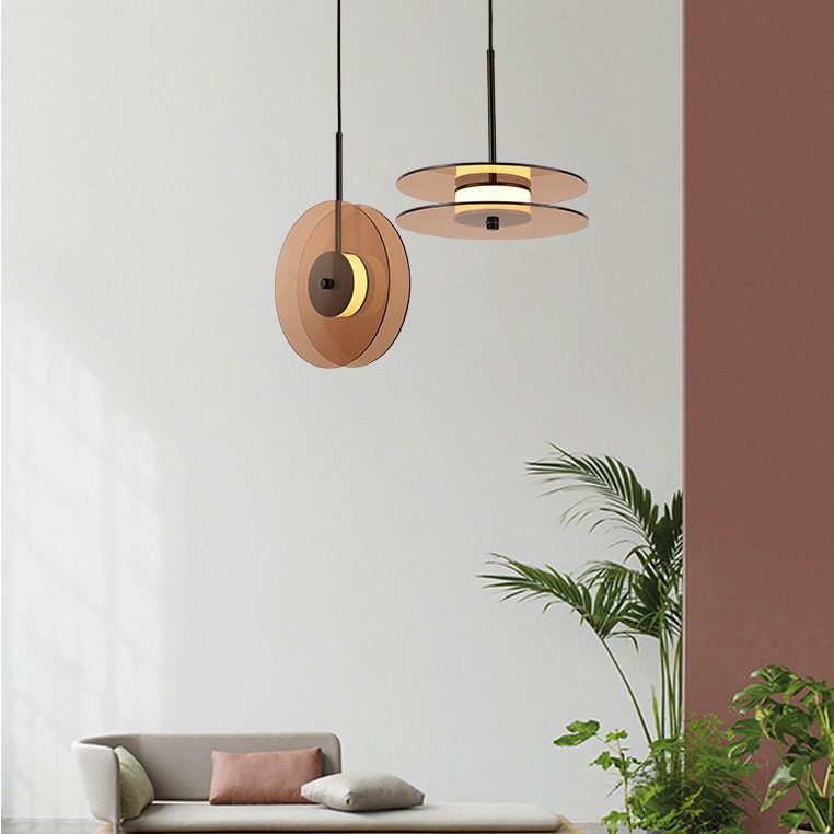 Record Glass Chandelier