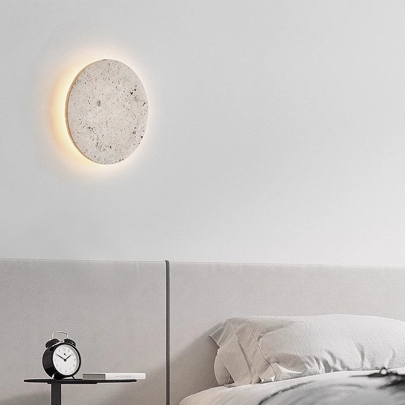 Yellow Travertine Wall Sconce