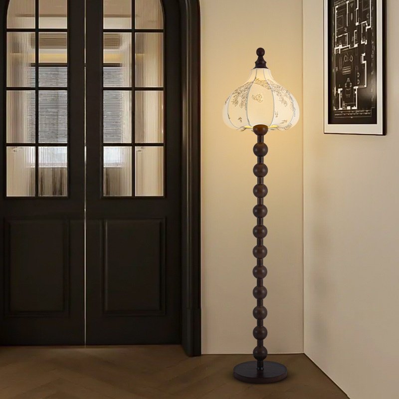 Floral Fabric Floor Lamp