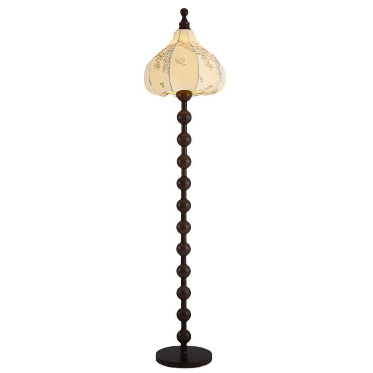 Floral Fabric Floor Lamp