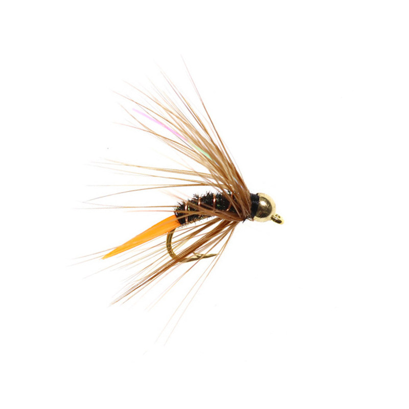 Flash Nymph Copper Bead Bait Hook, TF0024