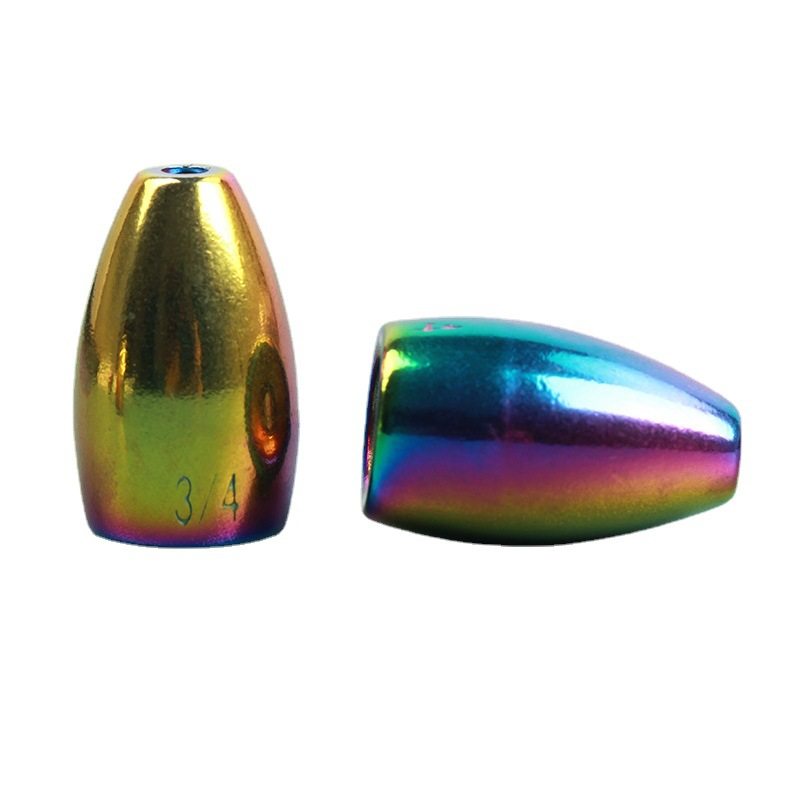 Rainbow Waist Drum Type Bullet Fish Weight, TS0003B