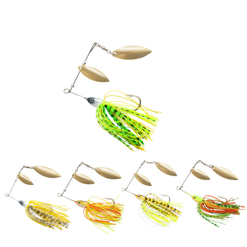 Buzz Spinner Baits with Feather , HB0170