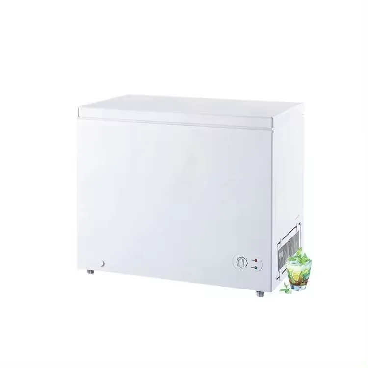 GP7018-255L Top Open Fridge Chest Horizontal Deep Freezer With Silding Glass Door