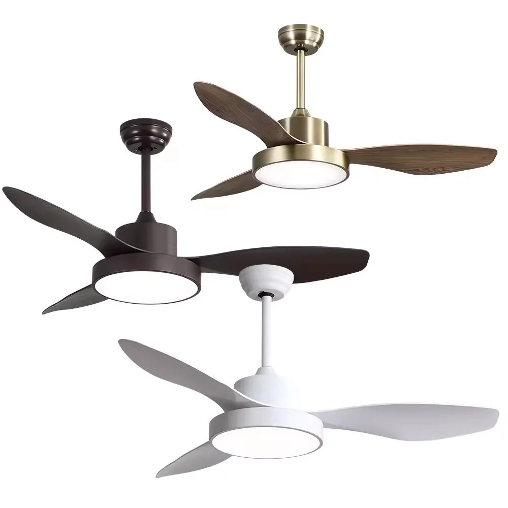 GP5024-ceiling fan Electrical Energy Saving Residential ABS Blade Low Watt No Noise LED Ceiling Fan With Light