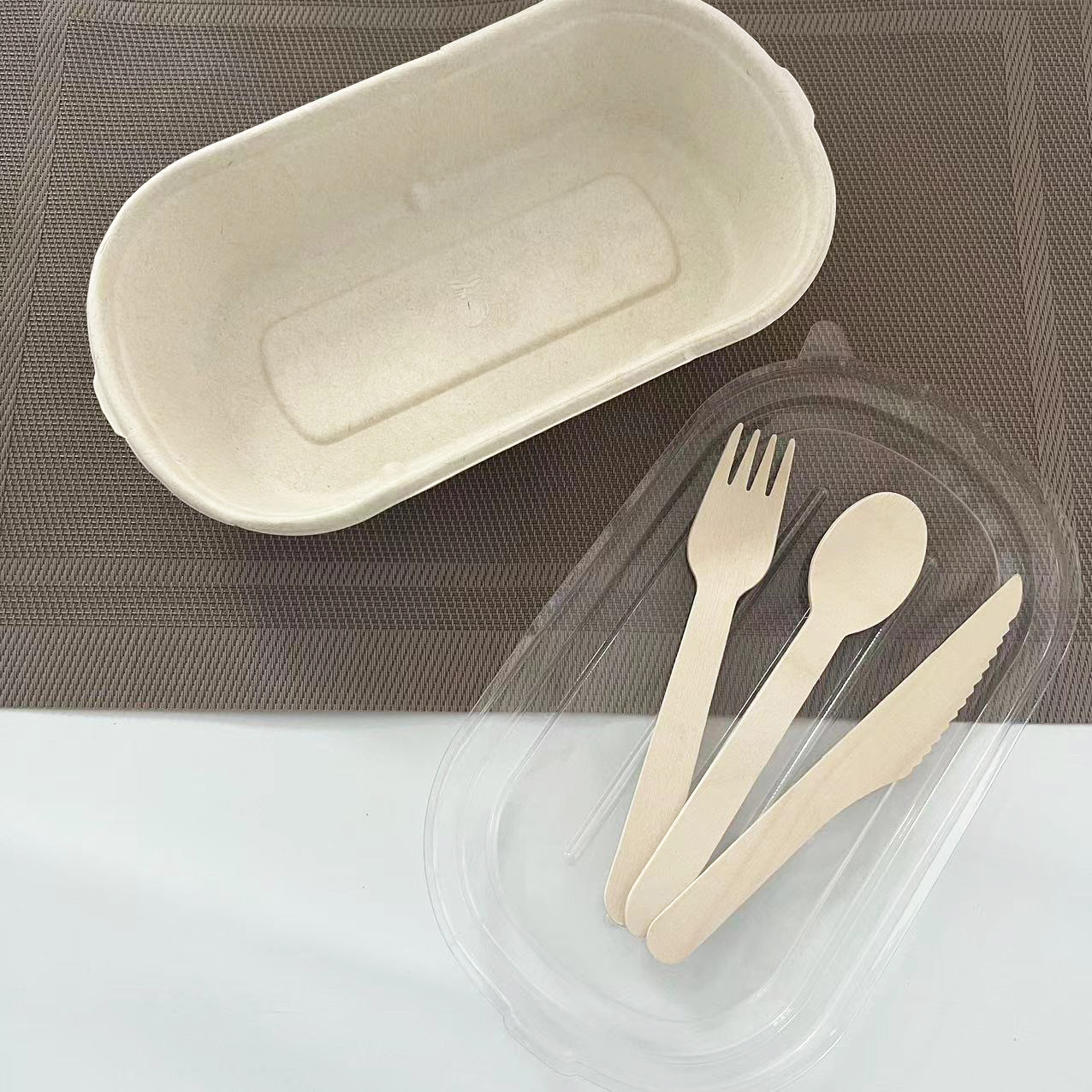 Wood cultery set