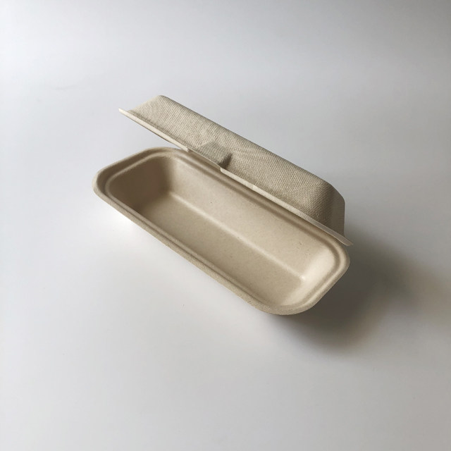 8x4'' Bagasse Hotdog Container