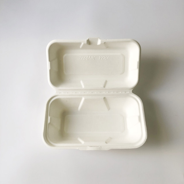 9x5'' Bagasse Hotdog Container