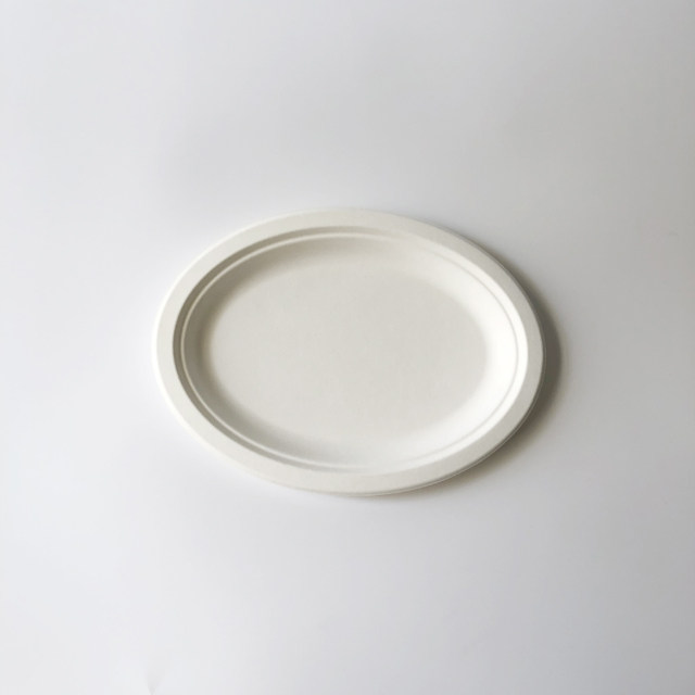 10'' Bagasse Oval Plate