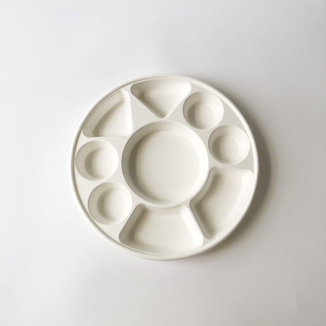 9-Compt Bagasse Round Plate