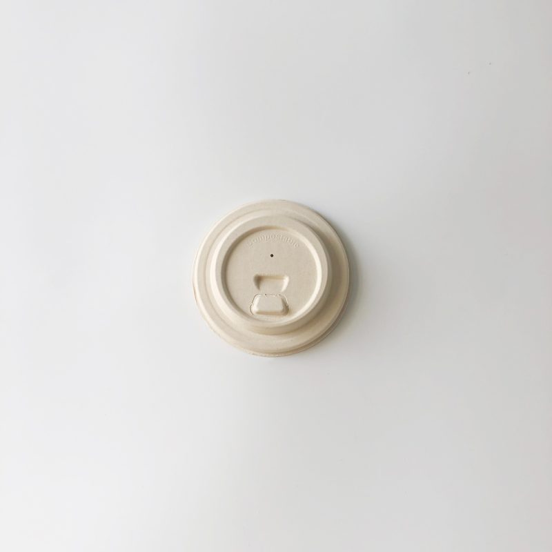 90mm Flip Bagasse Lid for Cups