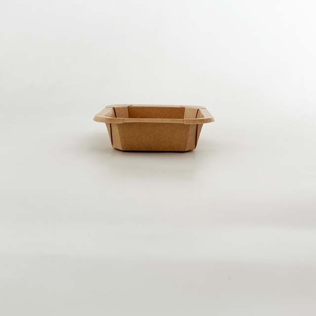 300ml Kraft Square Octagonal Bowl