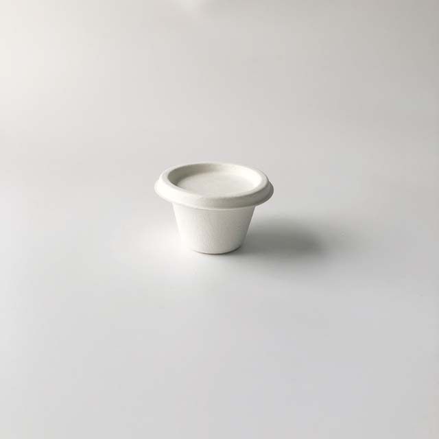 Bagasse Lid for 4oz Sauce Cup