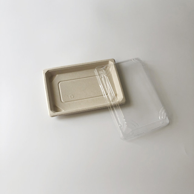 PET Lid for 3# Bagasse Sushi Tray