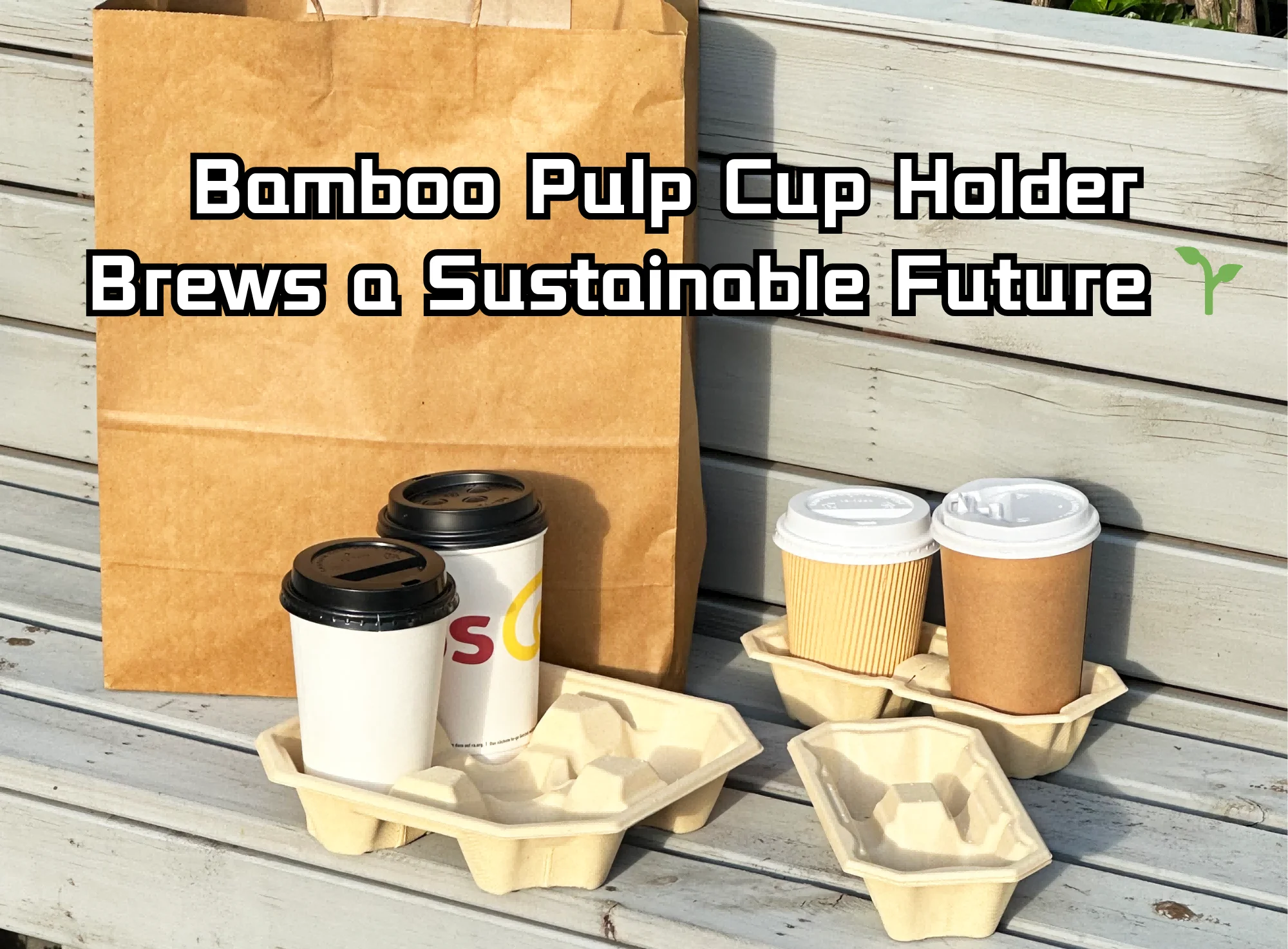 Bamboo Pulp Cup Holder Brews a Sustainable Future 🌱