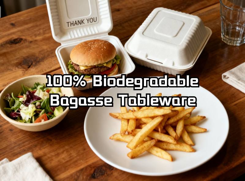🔥 Under the Lens：The ”Green Revolution“！100% Biodegradable Sugarcane Bagasse Tableware