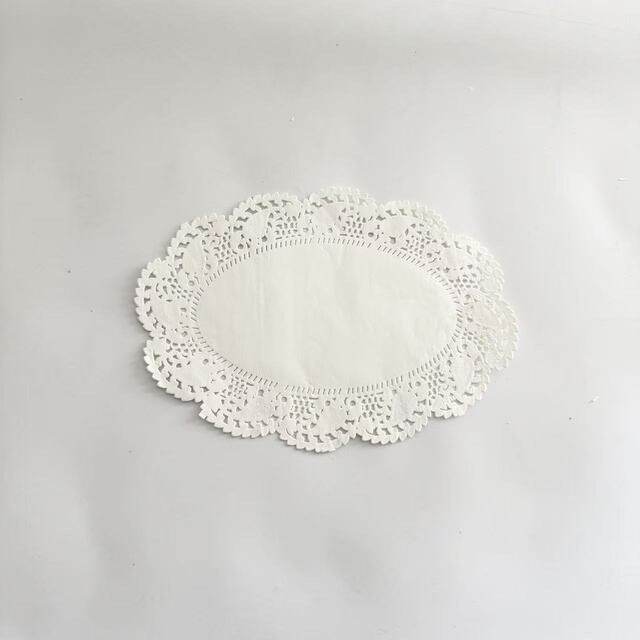 6.5x9 inch oval flower base paper