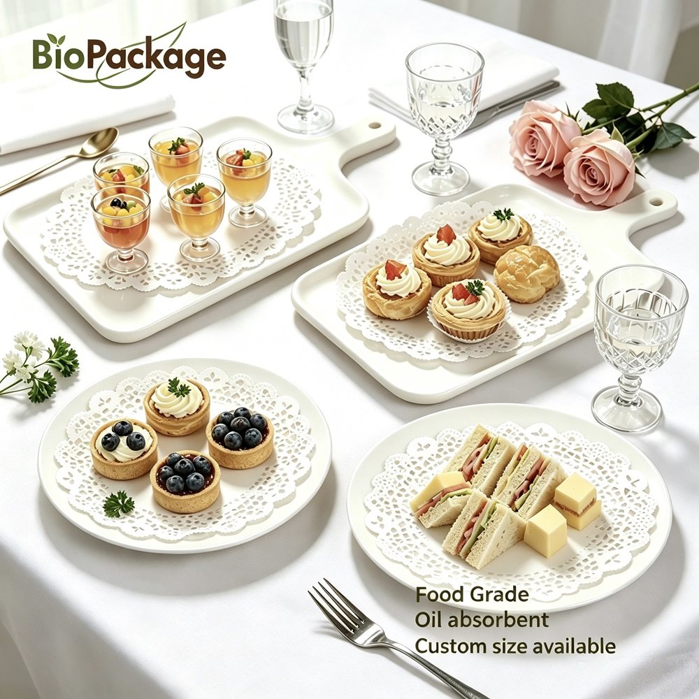 New Arrival – Premium Lace Paper Doilies from BioPackage