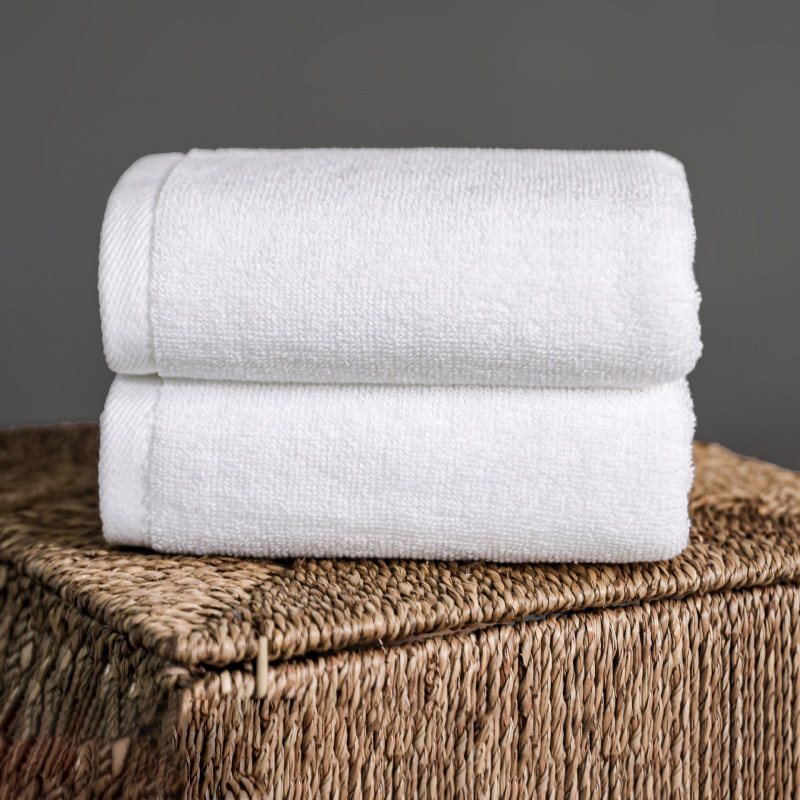 Flat Weave Hotel Towel Collection – Lightweight, Fast-Drying Cotton Towels for Hospitality