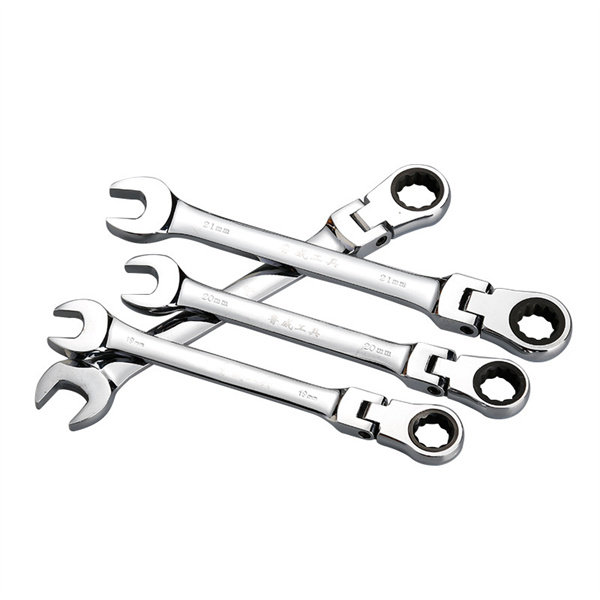 Two-way movable head ratchet wrench Quick manual dual-purpose ratchet wrench open-end wrench