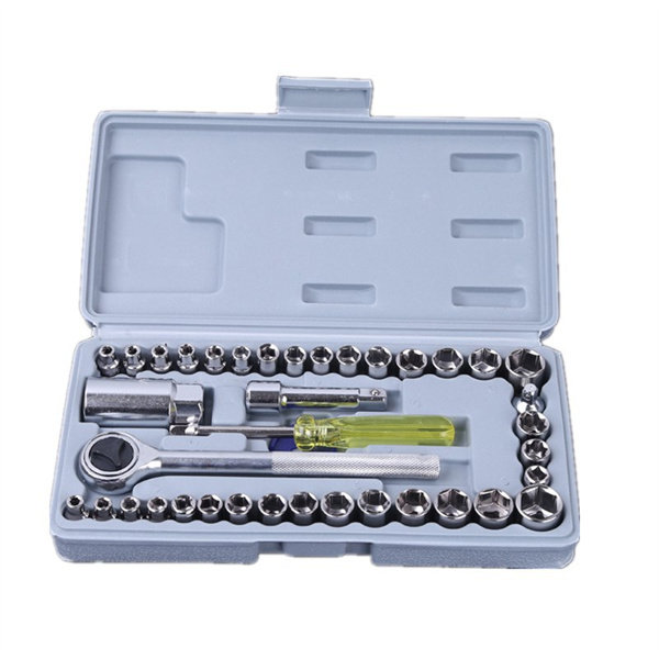 40-piece socket tool manual multi-function socket wrench household auto repair socket set