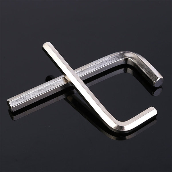 Medium and long hex wrench metric flat head hex wrench short flat L-type wrench short flat single wrench