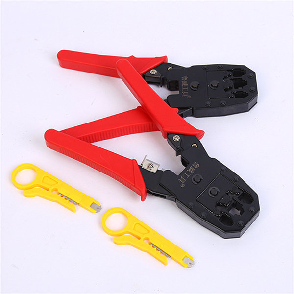 High carbon steel three-purpose mesh pliers network cable manual crimping pliers network terminal crimping pliers