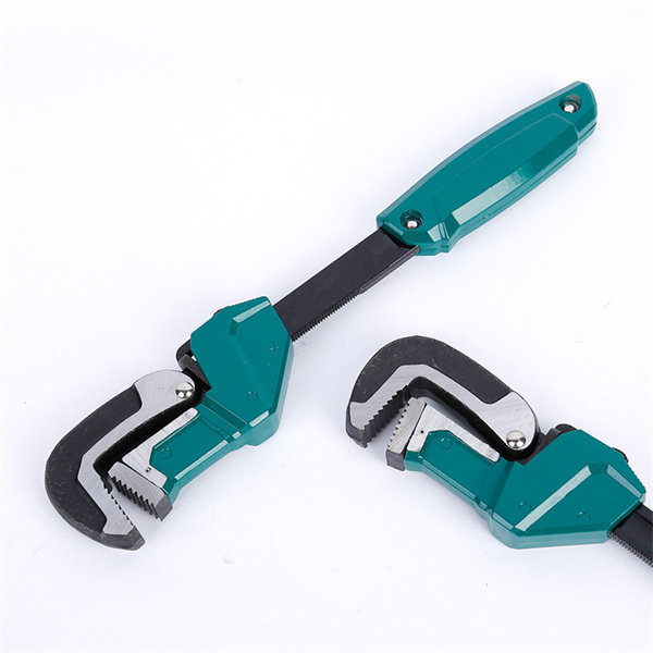 Eagle mouth quick pipe wrench labor-saving pipe wrench quick wrench heavy-duty manual plastic-dipped pipe wrench